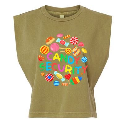 Candy Land Costumes Candy Security Candy Crew Garment-Dyed Women's Muscle Tee