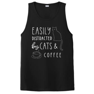 Cat Lover Cat Owner Cats And Coffee Coffee Drinker Cat PosiCharge Competitor Tank