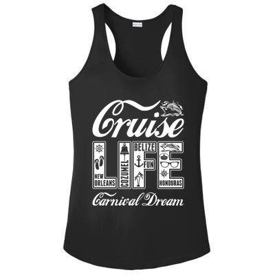 Cruise Life Carnival Dream Gift Ladies PosiCharge Competitor Racerback Tank