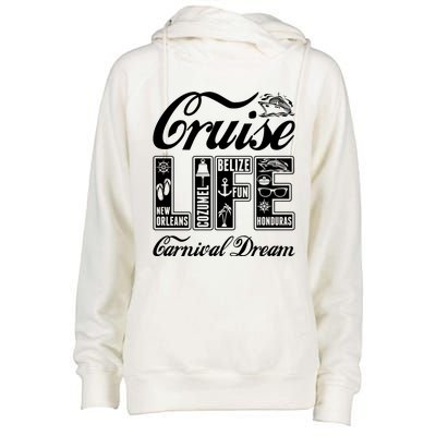 Cruise Life Carnival Dream Gift Womens Funnel Neck Pullover Hood