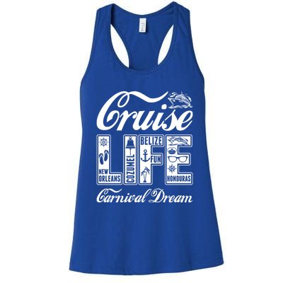 Cruise Life Carnival Dream Gift Women's Racerback Tank