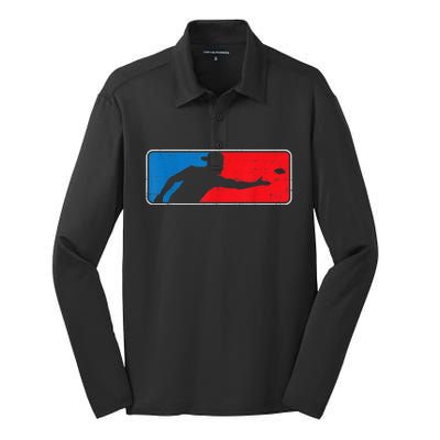 Cornhole Logo Corn Hole Sack Toss Baggo Game Men Women Silk Touch Performance Long Sleeve Polo