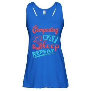 Composting Lovers Composting Eat Sleep Repeat Gift Ladies Essential Flowy Tank