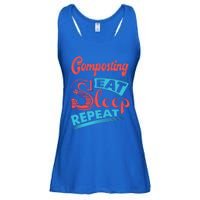 Composting Lovers Composting Eat Sleep Repeat Gift Ladies Essential Flowy Tank