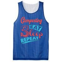 Composting Lovers Composting Eat Sleep Repeat Gift Mesh Reversible Basketball Jersey Tank