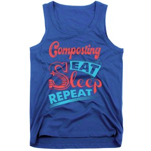 Composting Lovers Composting Eat Sleep Repeat Gift Tank Top