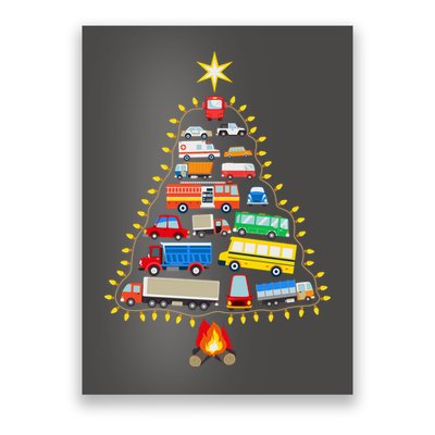 Car Lover Christmas Tree Cute Gift Poster