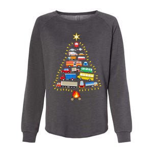 Car Lover Christmas Tree Cute Gift Womens California Wash Sweatshirt