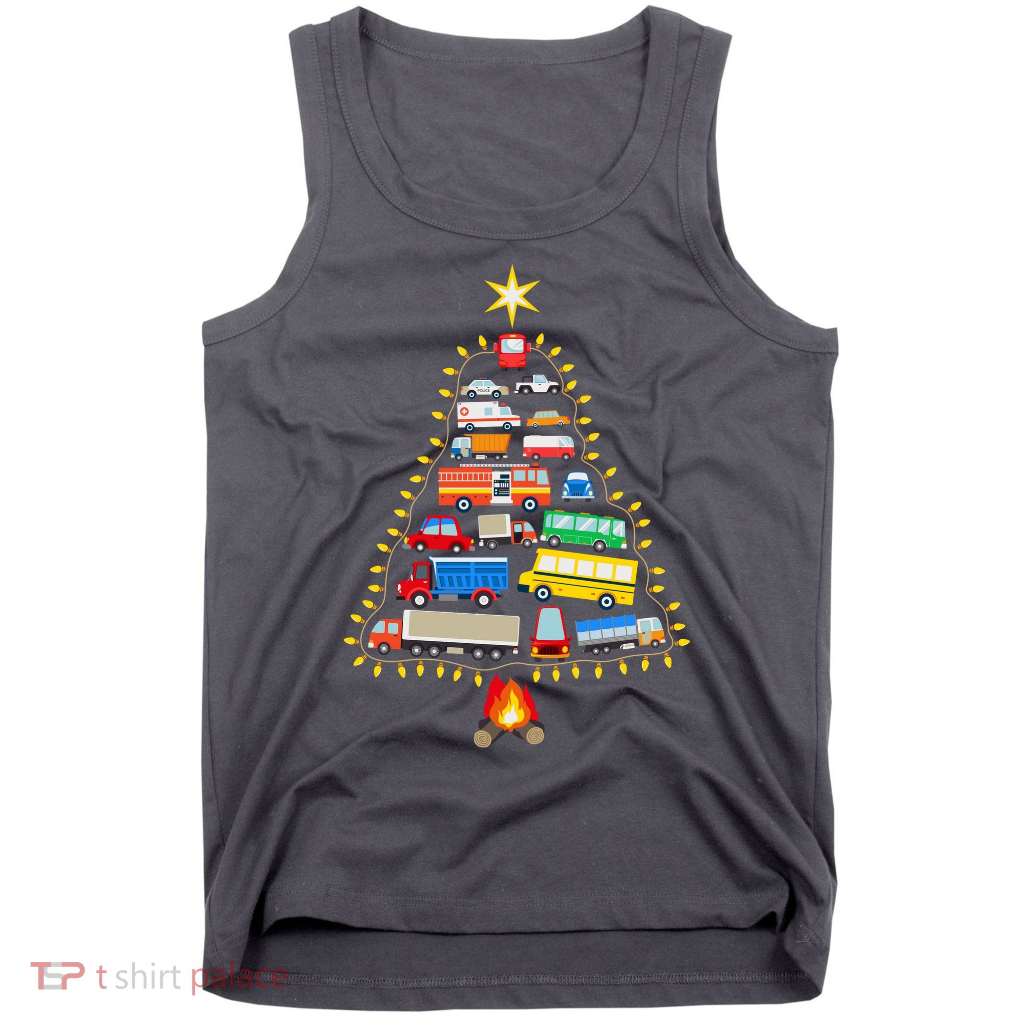 Car Lover Christmas Tree Cute Gift Tank Top