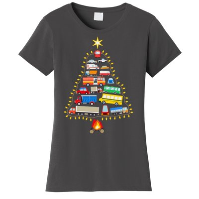 Car Lover Christmas Tree Cute Gift Women's T-Shirt