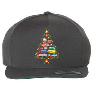 Car Lover Christmas Tree Cute Gift Wool Snapback Cap