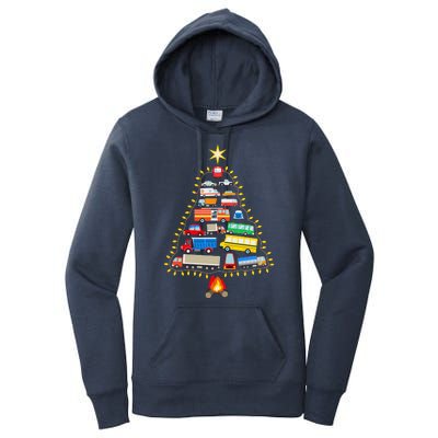 Car Lover Christmas Tree Cute Gift Women's Pullover Hoodie