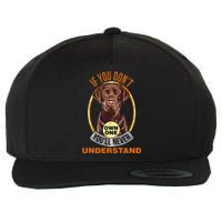 Chocolate Lab Chocolate Labrador Lover Wool Snapback Cap