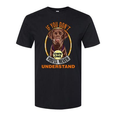 Chocolate Lab Chocolate Labrador Lover Softstyle® CVC T-Shirt