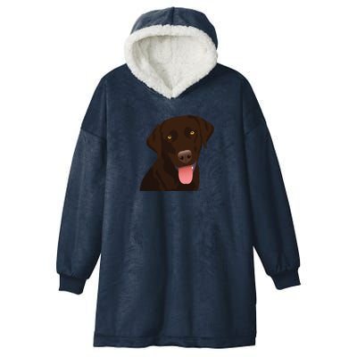 Chocolate Lab Hooded Wearable Blanket