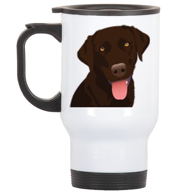 Chocolate Lab Stainless Steel Travel Mug