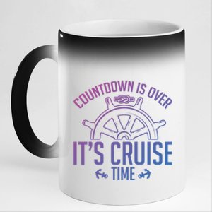 Cruise Lovers Countdown Is Over Its Cruise Time Cruising Meaningful Gift 11oz Black Color Changing Mug