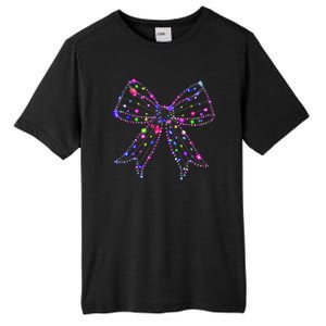 Christmas Light Coquette Bow Christmas Season Tall Fusion ChromaSoft Performance T-Shirt