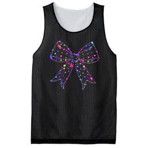 Christmas Light Coquette Bow Christmas Season Mesh Reversible Basketball Jersey Tank