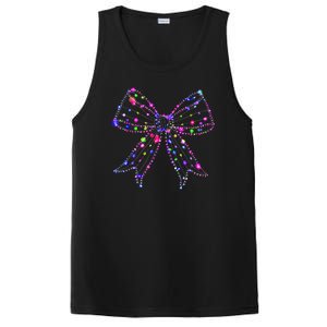 Christmas Light Coquette Bow Christmas Season PosiCharge Competitor Tank