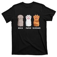 Cat Lover Cat Owner Funny Cat Rock Paper Scissors T-Shirt