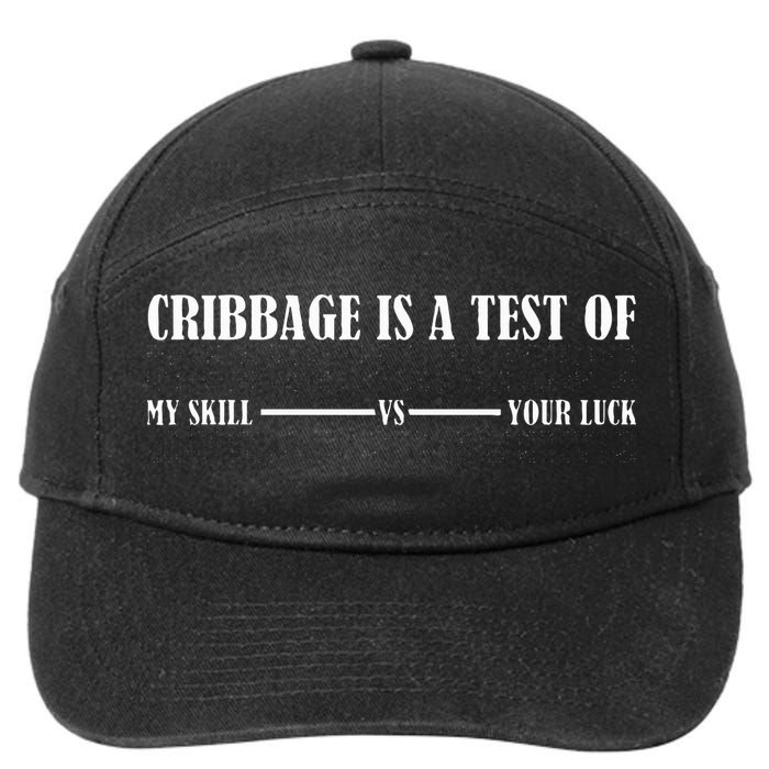 Cribbage Lover Cribbage Board Game Champion Cribbage 7-Panel Snapback Hat