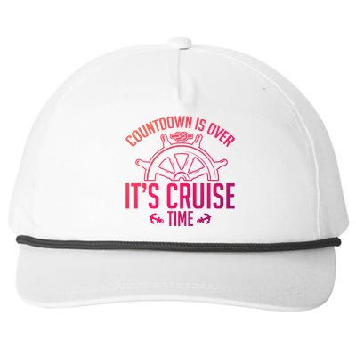 Cruise Lovers Countdown Is Over Its Cruise Time Cruising Meaningful Gift Snapback Five-Panel Rope Hat