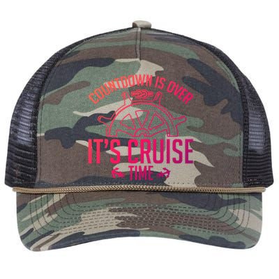 Cruise Lovers Countdown Is Over Its Cruise Time Cruising Meaningful Gift Retro Rope Trucker Hat Cap