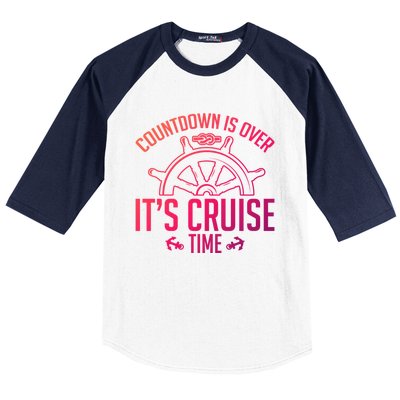 Cruise Lovers Countdown Is Over Its Cruise Time Cruising Meaningful Gift Baseball Sleeve Shirt