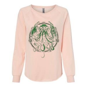 Cthulhu Lovecraft Womens California Wash Sweatshirt