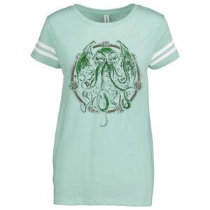 Cthulhu Lovecraft Enza Ladies Jersey Football T-Shirt