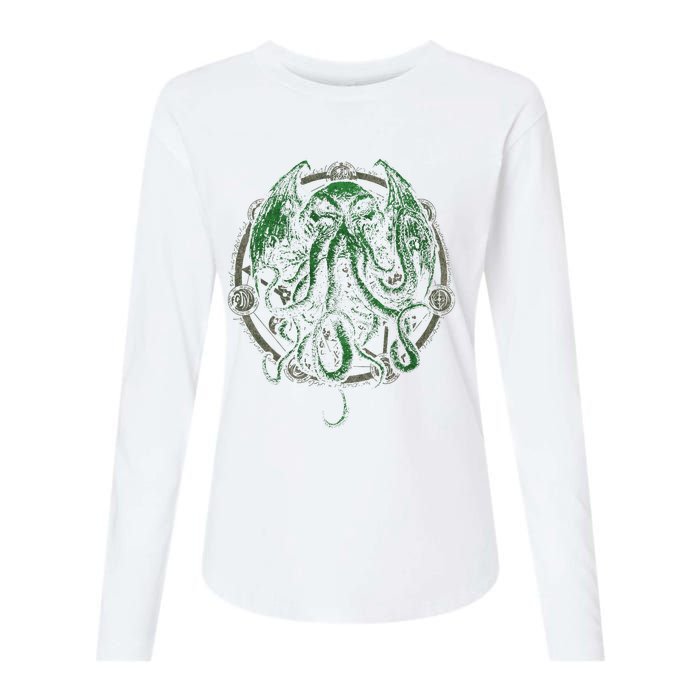 Cthulhu Lovecraft Womens Cotton Relaxed Long Sleeve T-Shirt