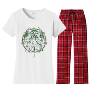 Cthulhu Lovecraft Women's Flannel Pajama Set