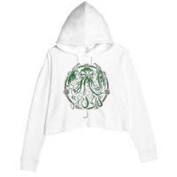 Cthulhu Lovecraft Crop Fleece Hoodie