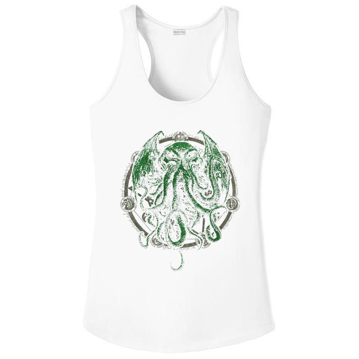 Cthulhu Lovecraft Ladies PosiCharge Competitor Racerback Tank