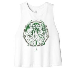 Cthulhu Lovecraft Women's Racerback Cropped Tank