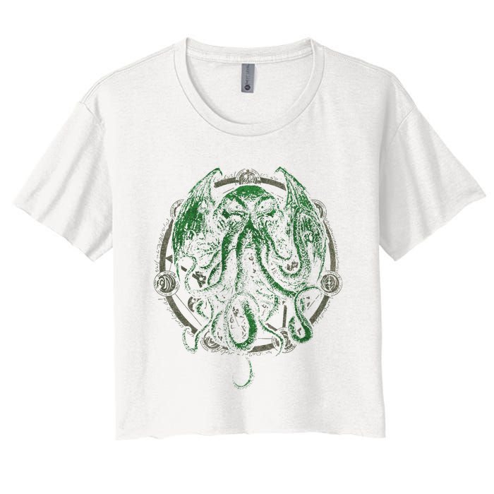 Cthulhu Lovecraft Women's Crop Top Tee