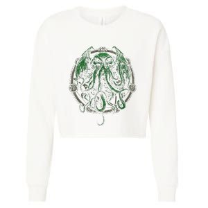 Cthulhu Lovecraft Cropped Pullover Crew