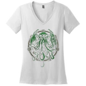 Cthulhu Lovecraft Women's V-Neck T-Shirt