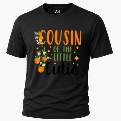 Cousin Little Cutie Baby Shower Orange 1st Birthday Party Performance Shirt