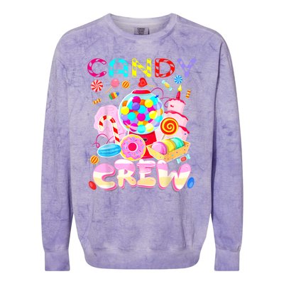 Candy Land Candy Crew Party Halloween Costumes Colorblast Crewneck Sweatshirt