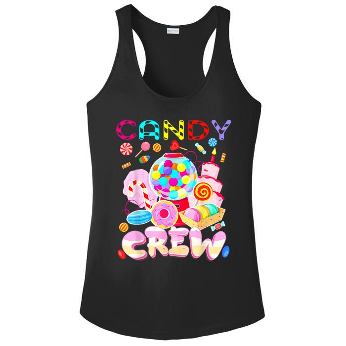 Candy Land Candy Crew Party Halloween Costumes Ladies PosiCharge Competitor Racerback Tank