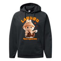 Cute Labubu Classic Pose Funny Labubu Gift Performance Fleece Hoodie