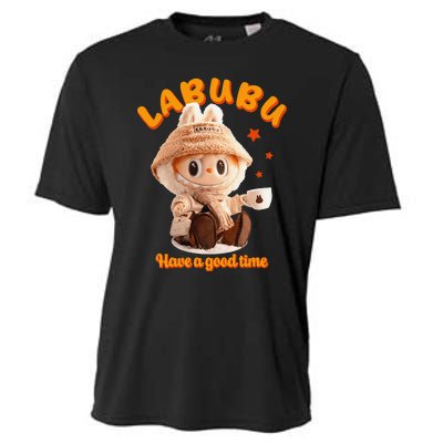 Cute Labubu Classic Pose Funny Labubu Gift Cooling Performance Crew T-Shirt