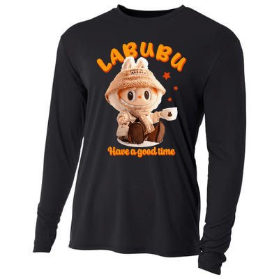 Cute Labubu Classic Pose Funny Labubu Gift Cooling Performance Long Sleeve Crew