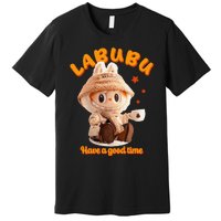 Cute Labubu Classic Pose Funny Labubu Gift Premium T-Shirt