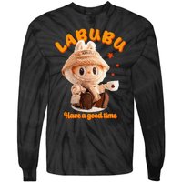 Cute Labubu Classic Pose Funny Labubu Gift Tie-Dye Long Sleeve Shirt