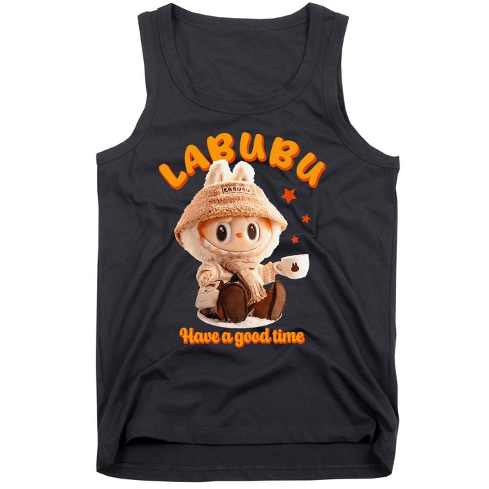 Cute Labubu Classic Pose Funny Labubu Gift Tank Top