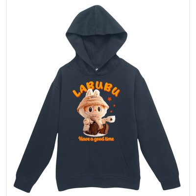 Cute Labubu Classic Pose Funny Labubu Gift Urban Pullover Hoodie