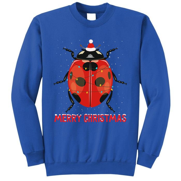 Cute Ladybug Christmas Tree Lights Great Gift Sweatshirt